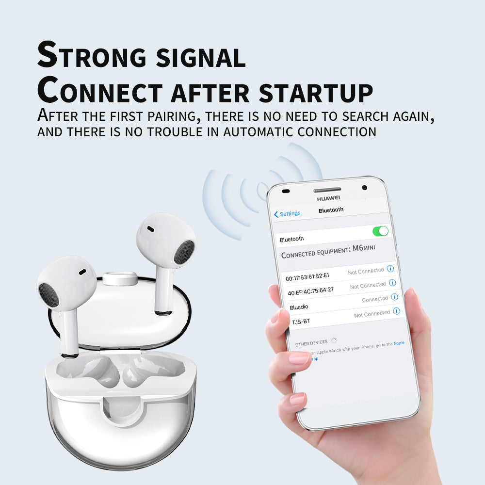 M6 Mini Transparentní Bluetooth sluchátka HiFi Sound Headphones Touch Control TWS sluchátka M6 Mini Transparentní Bluetooth sluchátka HiFi Sound Headphones Touch Control TWS sluchátka